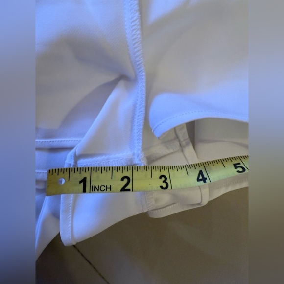 ENDLESS ROSE FLOUNCE WAIST TIE MINI SKORT ruffle white zipper size M - Picture 12 of 15